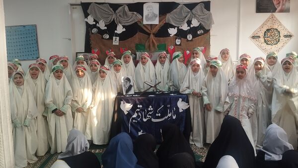 سالگرد شهادت سردار دل‌ها در مدرسه مهندس رحمان فرد ناحیه ۱ مشهد مقدس