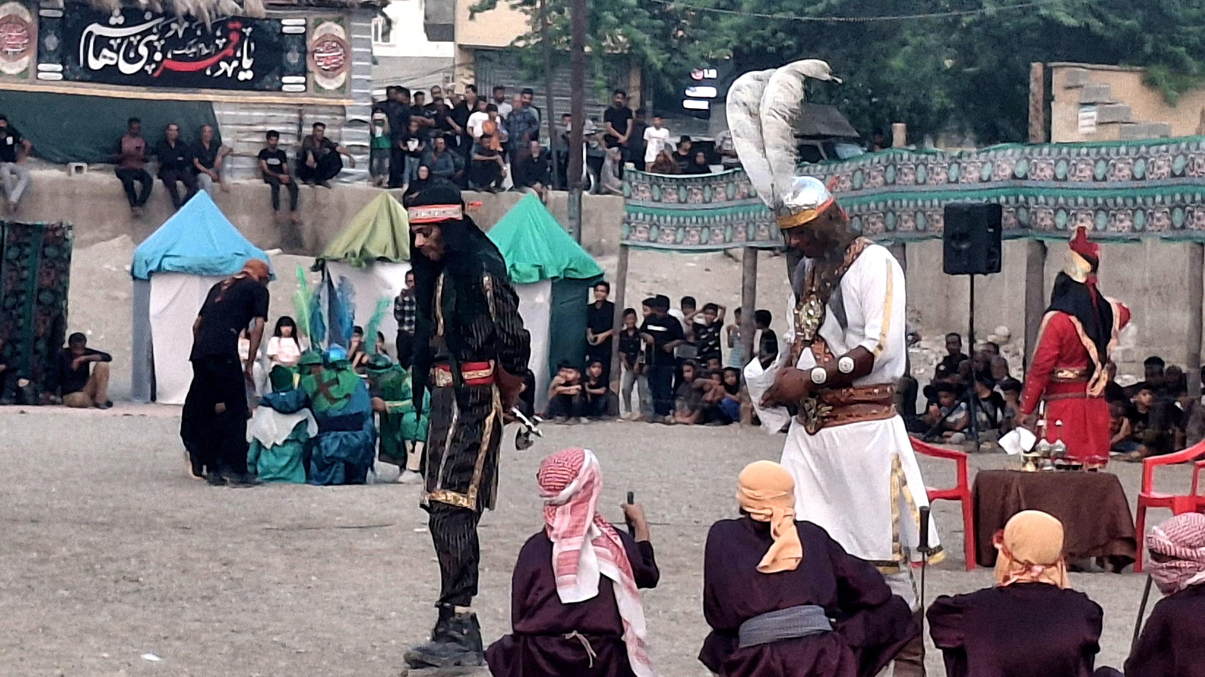 آیین سنتی تعزیه‌‌‌خوانی روز عاشورا در میناب 