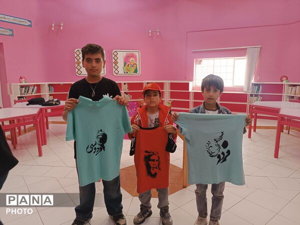فردوسی در قاب هنر کودکان فارسان