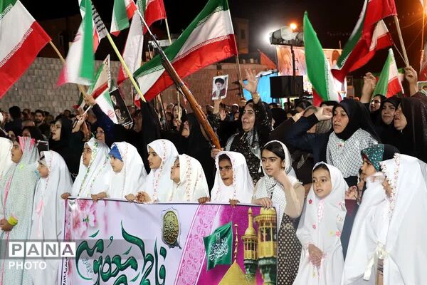 شامگاهی دیگر از حضور گرم مردمان باشتی در تجمعات