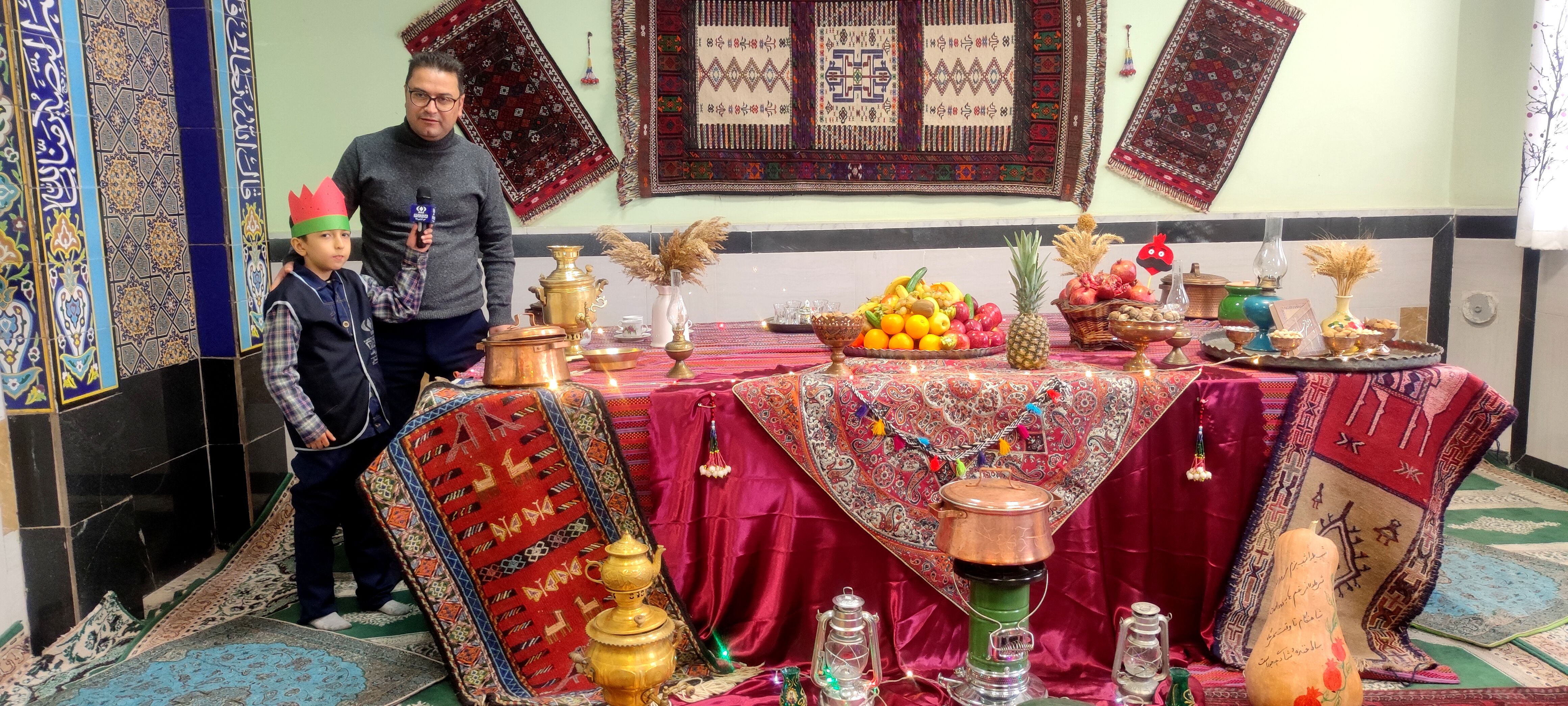 جشن یلدایی در مدرسه شهدای فرهنگی شهرستان شیروان