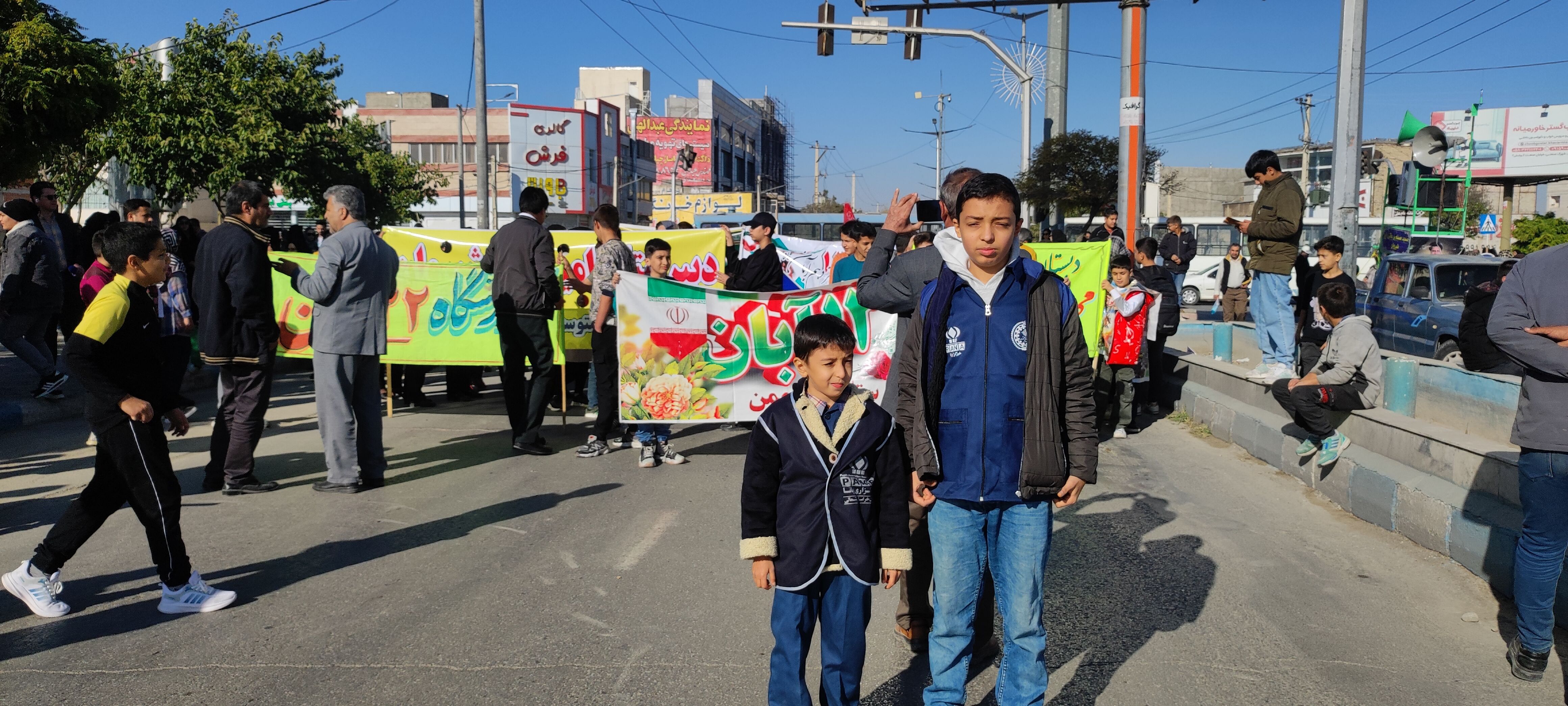 برپایی راهپیمایی باشکوه ۱۳ آبان در شهرستان شیروان