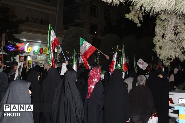 حرکت دسته عزاداری در شهرستان نیشابور