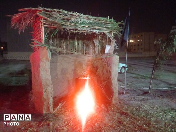 مراسم شب تاسوعای حسینی  در ناحیه۶ مشهد