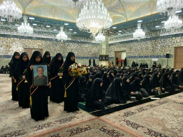 محفل هفتگی هیات «معصومانه» با حضور دختران دبیرستانی در قم
