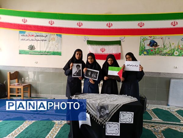  مراسم عزاداری شهادت سید حسن نصرالله در مدارس خلیل‌آباد