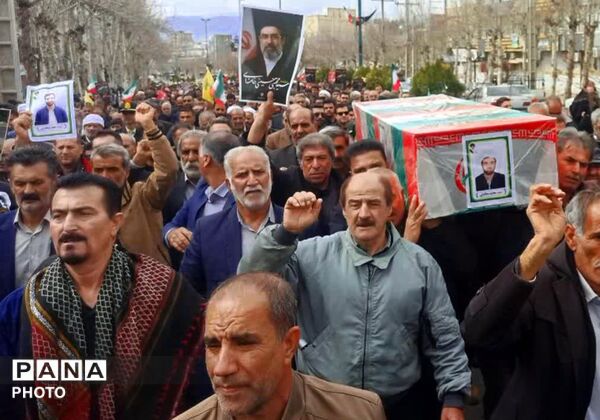 کامیاران در سوگ و شکوه؛ تشییع پیکر دو شهید در روز جهانی قدس