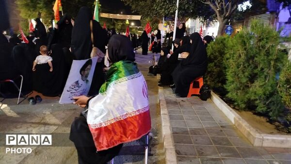 اجتماع عظیم عزاداران حسینیه امام نیشابور در سوگ رهبر انقلاب