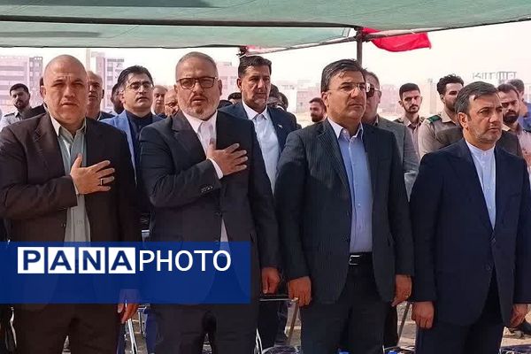 آیین خشت گذاری سه مدرسه ۱۵ کلاسه در کهریزک