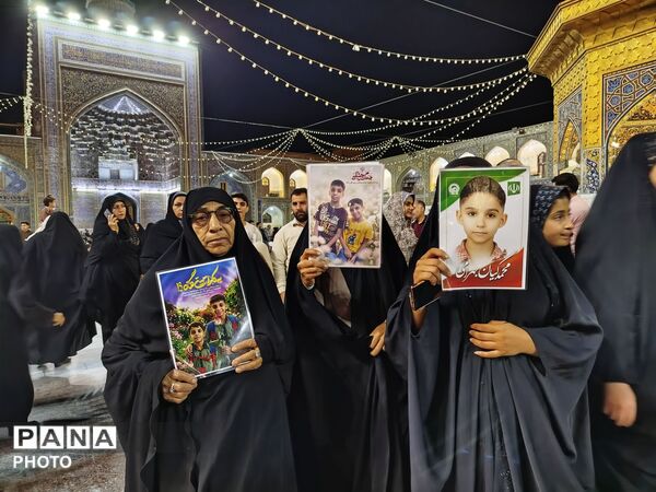 مراسم یادبود شهدا و دهه کرامت در حرم مطهر رضوی 
