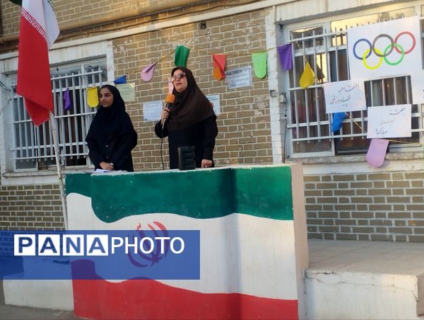 افتتاحیه المپیاد ورزشی در دبیرستان مستوفق