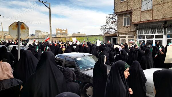 راهپیمایی مردم کمیجان درپی محکومیت اقدامات تروریستی در ایران