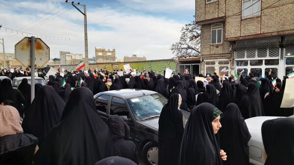 راهپیمایی مردم کمیجان درپی محکومیت اقدامات تروریستی در ایران