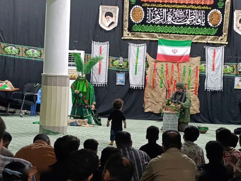 آوای تعزیه و روایت شهدا در جزیره بوموسی طنین‌انداز شد