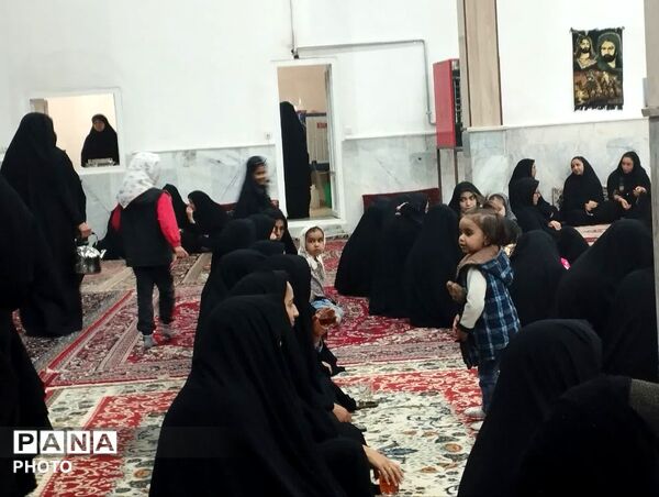 مراسم عزاداری شهادت رهبر معظم انقلاب در روستای مهدی آباد خلیل آباد