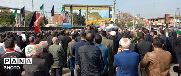 آیین استقبال از پیکر شهید ناو در کردکوی