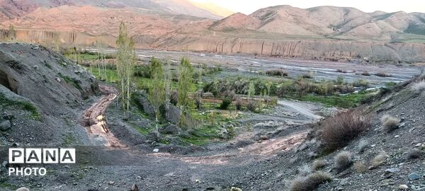 رویش شکوفه ها در روستای عیش آباد