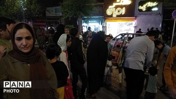 موکب جبهه فرهنگیان نیشابور در هشتاد و هفتمین شب از اجتماعات مردمی نیشابور 