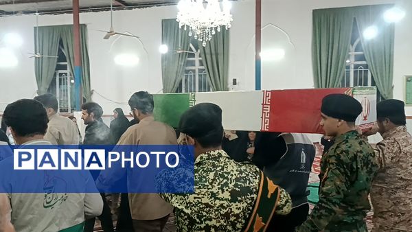 تشییع پیکر شهید گمنام در شهرستان کاشمر 