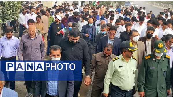 مردم فاریاب در ۱۳ آبان: فریاد مرگ بر آمریکا و اسرائیل، حمایت از رهبر و نیروهای مسلح