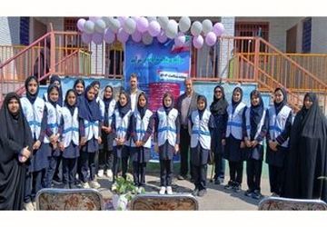 نواخته شدن زنگ سلامت در دبستان دخترانه حجاب باقرشهر 