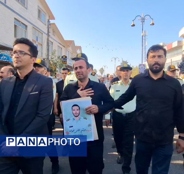 تشییع پیکر شهید امنیت در املش