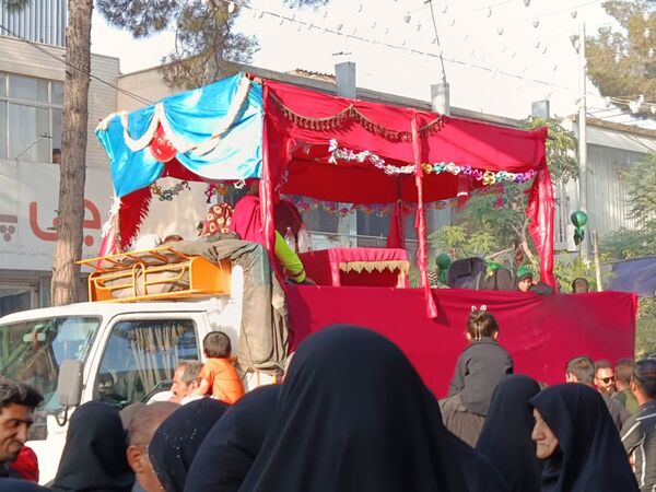 مراسم دسته بنی اسد در کاشمر