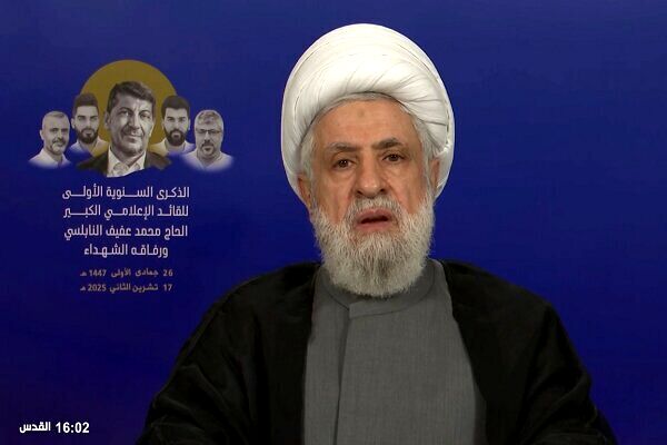 شیخ نعیم قاسم: نمی‌پذیریم که یک وجب از خاک لبنان کم شود