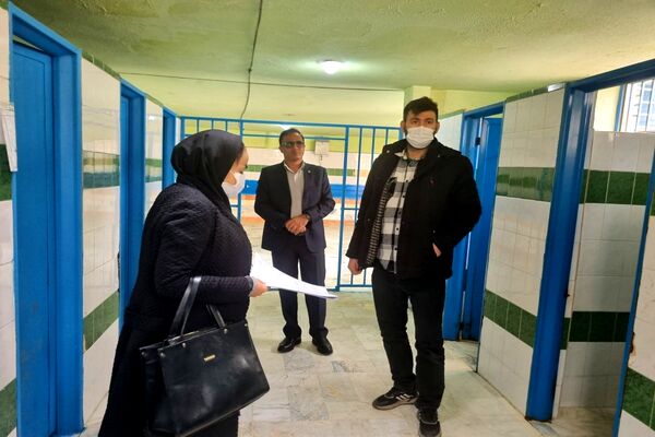 بازدید از وضعیت بهداشت و پایگاه‌های تغذیه سالم مدارس پاکدشت 