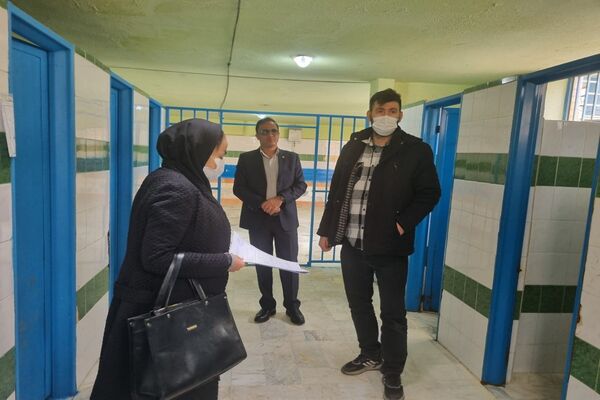 بازدید از وضعیت بهداشت و پایگاه‌های تغذیه سالم مدارس پاکدشت 