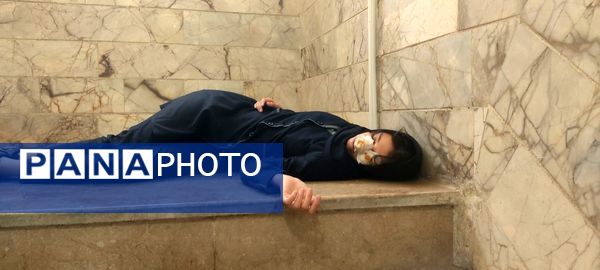 برگزاری بیست و ششمین مانور زلزله در دبیرستان دخترانه شهید صدر