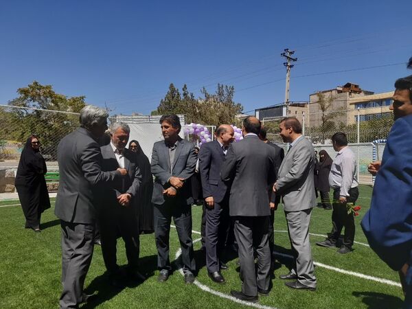 افتتاح زمین چمن هنرستان تربیت بدنی محمد شهرستانی ناحیه ۶ مشهد