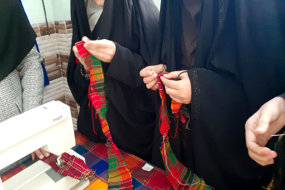 کلاس چادر شب بافی