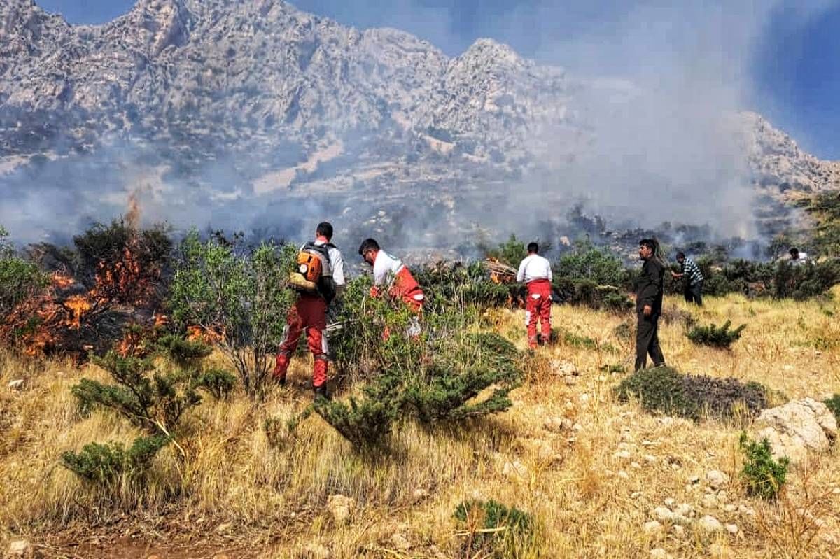 آتش‌سوزی گسترده در جنگل‌های مارگون مهار شد