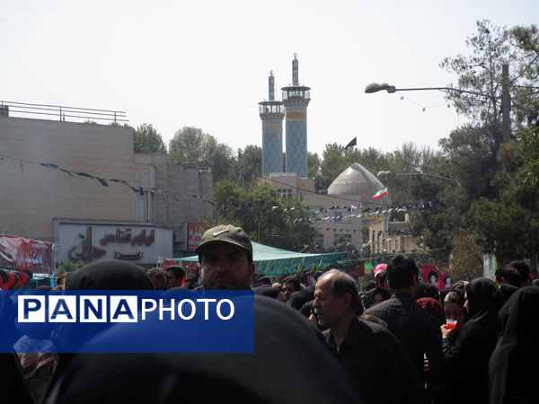 برگزاری مراسم جاماندگان اربعین حسینی در امامزاده حسن (ع) کرج 