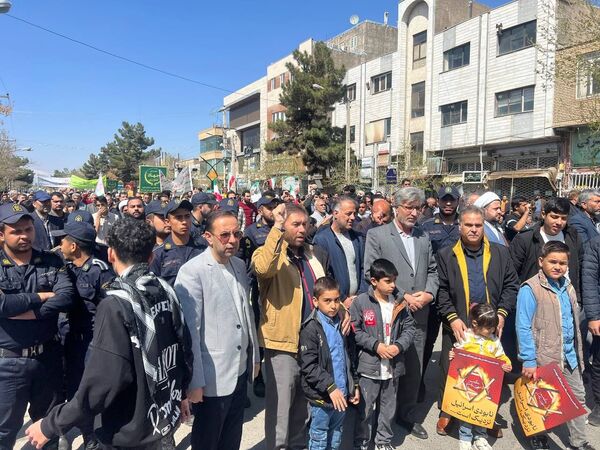 خروش مردم تربت‌جام در راهپیمایی روز قدس 