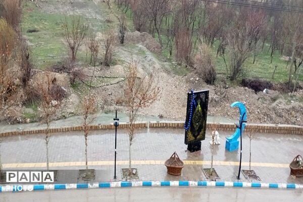  بارش باران در شهر بار 