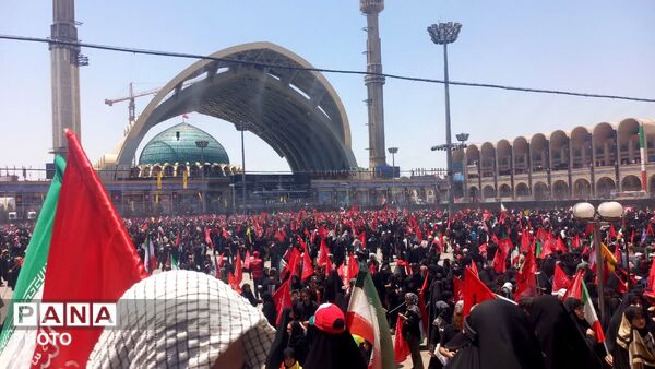 وداع با رهبر شهید در مصلای تهران