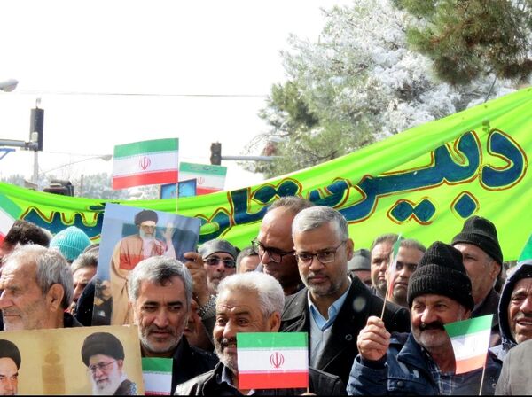 راهپیمایی یوم الله ۲۲ بهمن ماه در شهرستان خلیل‌آباد
