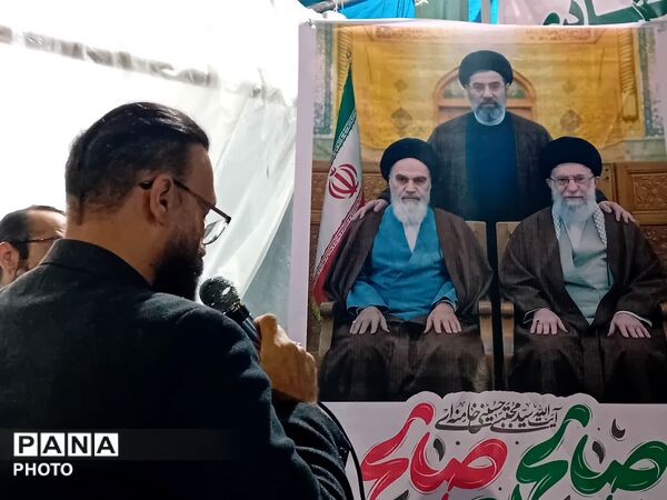 مراسم یادبود رهبر شهید در موکب آموزش و پرورش علی آبادکتول