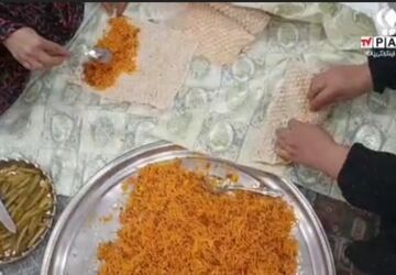  برپایی موکب جاماندگان مراسم وداع رهبر شهید در زارچ