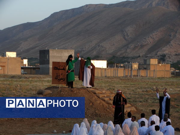 بازسازی صحنه عیدغدیر در شهر گهرو