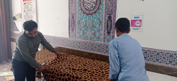 نمایشگاه خوشنویسی در دبیرستان استعدادهای درخشان شهید بهشتی دوره اول کاشمر