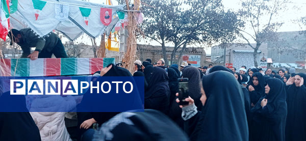 مراسم استقبال از شهید گمنام در غلامان