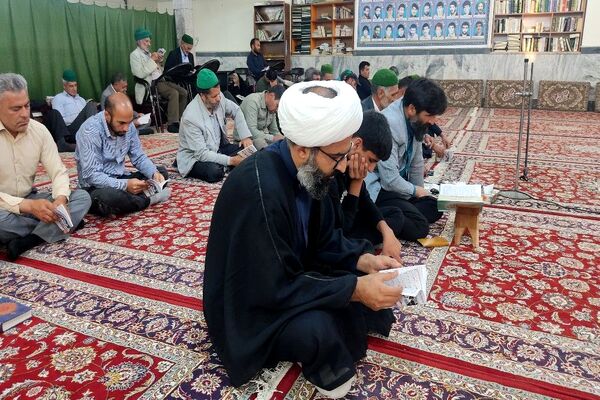 مراسم روز عرفه در مسجد جامع شهر بار 
