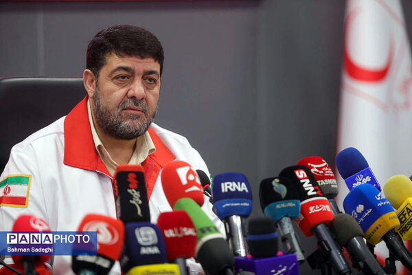 نشست خبری رئیس سازمان جمعیت هلال احمر 