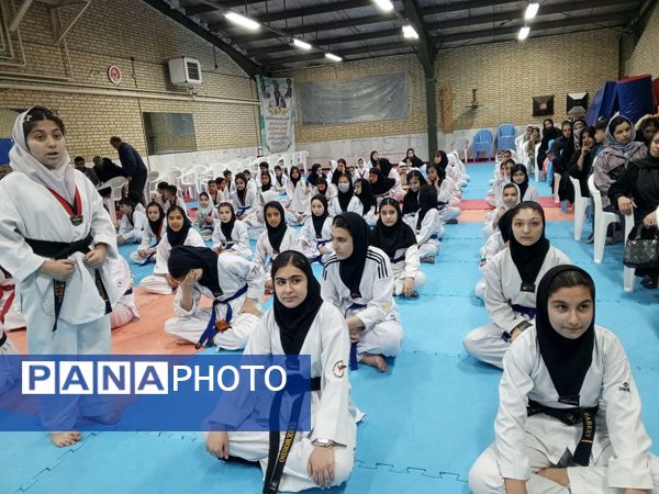 اهدای کمربند به تکواندو کاران فاروجی