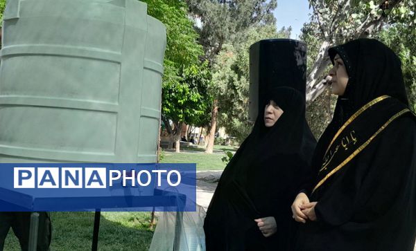  مراسم ختم دعای عرفه کنار مزار شهدای گمنام نسیم شهر 