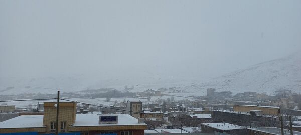برف پاییزی در کوهرنگ