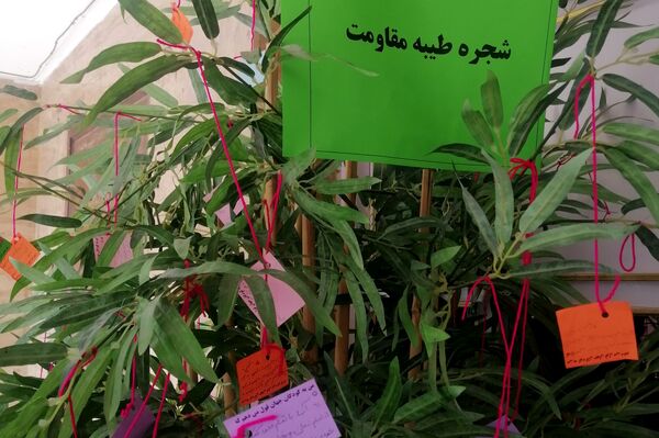 حمایت دانش‌آموزان دبستان کودک مسلمان شهرستان قرچک از کودکان مظلوم غزه